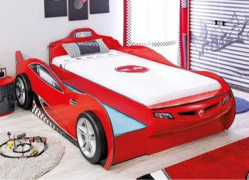 CARBED Кровать-машина Coupe с выдвижной кроватью Red 20.03.1306.00 в Керамкомбинате - keramkombinat.mebel54.com | фото