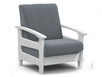 Кресло для отдыха Омега (снег лак/CATANIA SILVER) в Керамкомбинате - keramkombinat.mebel54.com | фото
