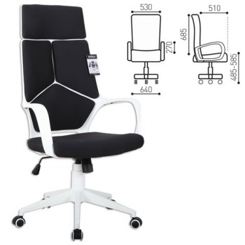 Кресло офисное BRABIX Prime EX-515 (черная ткань) в Керамкомбинате - keramkombinat.mebel54.com | фото
