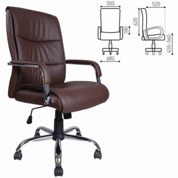 Кресло офисное BRABIX Space EX-508 (коричневый) в Керамкомбинате - keramkombinat.mebel54.com | фото