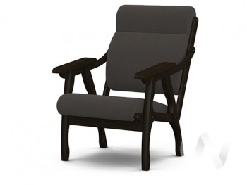 Кресло Вега-10 (венге лак/ULTRA GRAFIT) в Керамкомбинате - keramkombinat.mebel54.com | фото