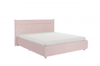 Кровать 1,6 Альба с основанием (Нежно-розовый велюр) в Керамкомбинате - keramkombinat.mebel54.com | фото
