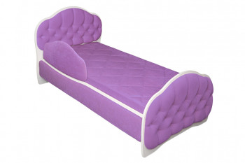 Кровать 160 Гармония 67 Светло-фиолетовый (мягкий бортик) в Керамкомбинате - keramkombinat.mebel54.com | фото