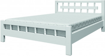Кровать Натали-5 из массива сосны 1600*2000 Белый античный в Керамкомбинате - keramkombinat.mebel54.com | фото
