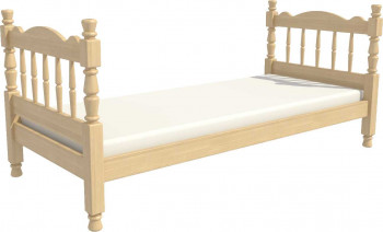 Кровать одинарная Аленка из массива сосны 800*1890 Сосна в Керамкомбинате - keramkombinat.mebel54.com | фото