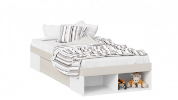 Кровать «Сканди» с ящиком Дуб Гарден/Белый в Керамкомбинате - keramkombinat.mebel54.com | фото