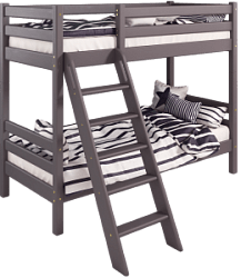 Кровать Соня вариант 10 двухъярусная с наклонной лестницей Лаванда в Керамкомбинате - keramkombinat.mebel54.com | фото