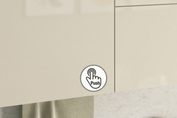Кухонный гарнитур "Бостон 1.8" белый/крем глянец/дуб скальный глянец в Керамкомбинате - keramkombinat.mebel54.com | фото
