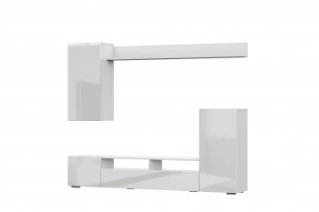 Мебель для гостиной МГС 4 (Белый/Белый глянец) в Керамкомбинате - keramkombinat.mebel54.com | фото