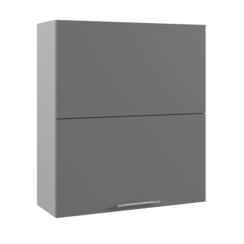Ройс ВПГПМ 800 Шкаф верхний высокий Blum Aventos HF (Графит софт/корпус Серый) в Керамкомбинате - keramkombinat.mebel54.com | фото