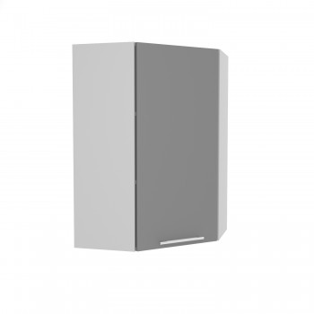 Ройс ВПУ 600 Шкаф верхний угловой высокий (Графит софт/корпус Серый) в Керамкомбинате - keramkombinat.mebel54.com | фото