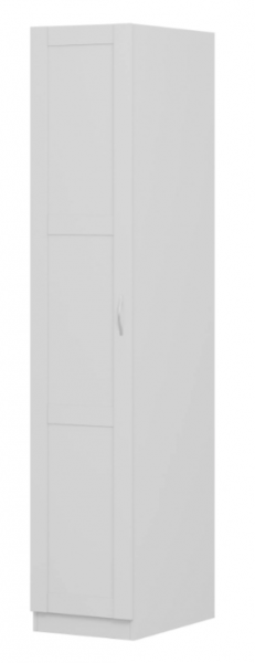 Шкаф однодверный Пегас сборный белый в Керамкомбинате - keramkombinat.mebel54.com | фото