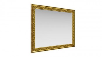 Зеркало навесное "Айрум"/(дуб кальяри / профиль: золото с орнаментом) в Керамкомбинате - keramkombinat.mebel54.com | фото